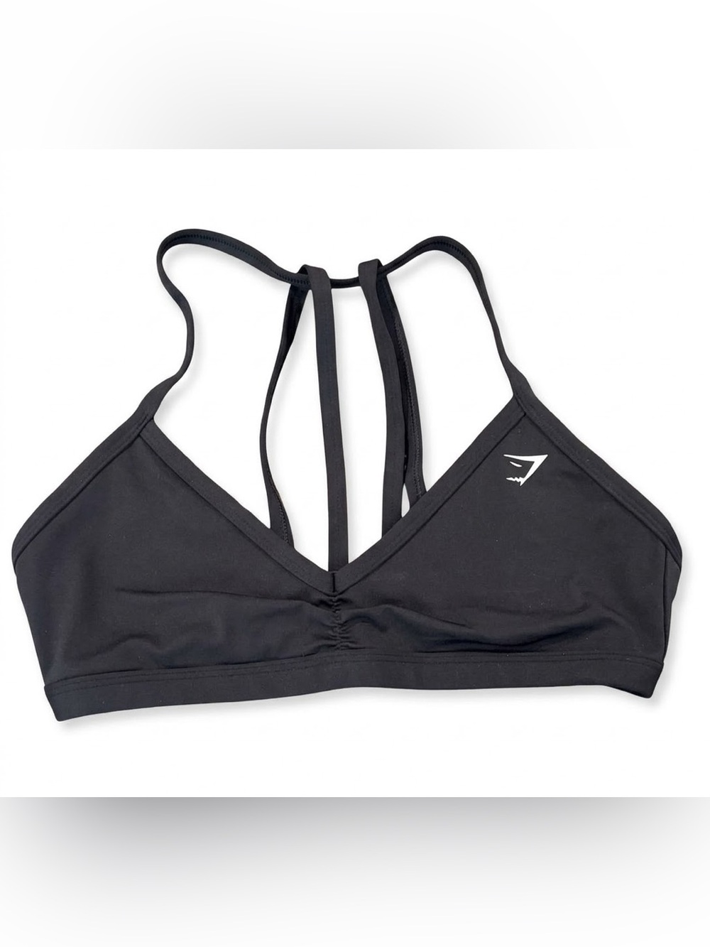 Gymshark Minimal Sports Bra, Black, XS, Like New